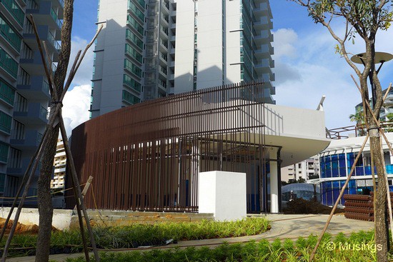 The Retail Block outlet from ground level.