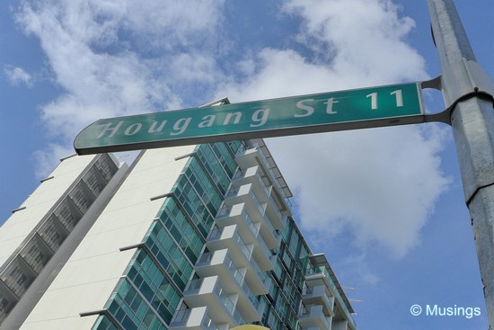 Hougang Street 11 - with our new place at the backdrop.