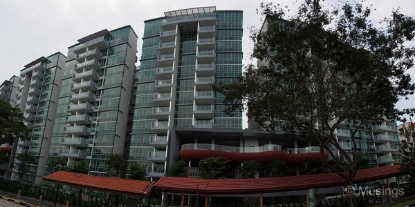 Panoramic stitch of Blocks 2, 6 and 8 as seen from across Lorong Ah Soo.