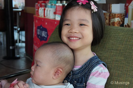 Hannah and Peter at Coffee Bean brunch again.