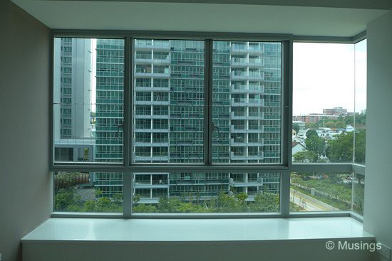 Completed installation for one of our rooms. It's probably very hard to see; but there's a cable running horizontally right through the grills to secure the vertical cables.