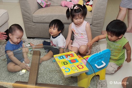 Our small group gathering during the mid-autumn lantern festival. The baby boy to Peter's left is younger than he is!