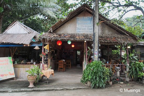 Bamboo Hut - almost directly opposite Again & Again. 