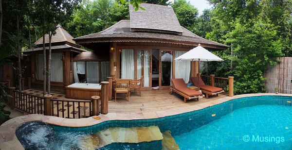 Our Hideaway Pool Villa Suite. It's as lovely as it looks from the picture here