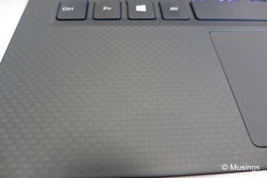 The XPS13's palmrest.