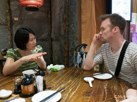 Debating over the finer points of cuisine (maybe?) at Dian Xiao Er @ Nex.