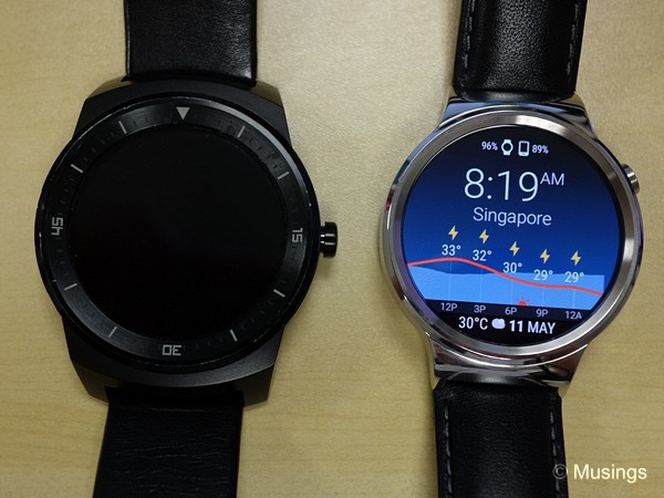 The outgoing and incoming. The LG G Watch R won't switch on anymore. 