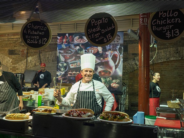 This Spanish chef whipped up a variety of eats, and we had their Pollo Chicken Burger for AUD13. 