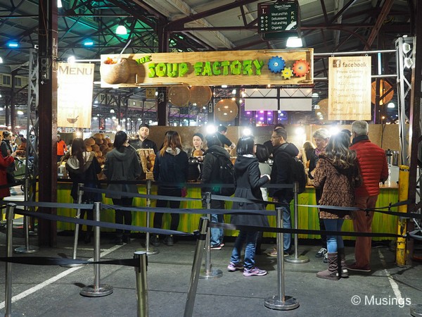 If there's a queue, it's got to be good. This spot served bread soup bowls (we'd already eaten our fill though elsewhere).