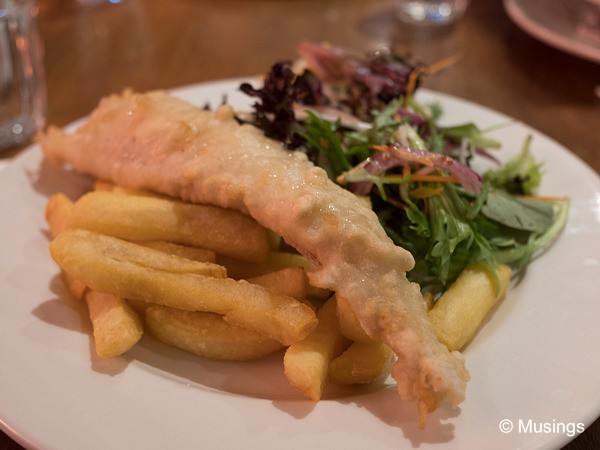 Fish and Chips dinner at Waves Restaurant @ Port Campbell.