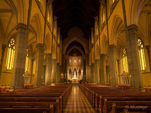 Inside St. Patrick's Cathedral.
