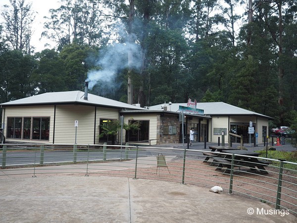 The cafe and souvenir shop at Grants Picnic Ground.