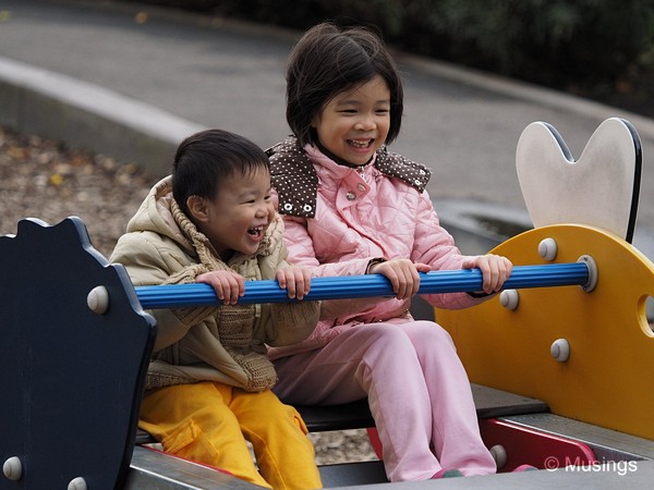 And this is what the 9 day vacation was really for: getting happy faces for our kids!