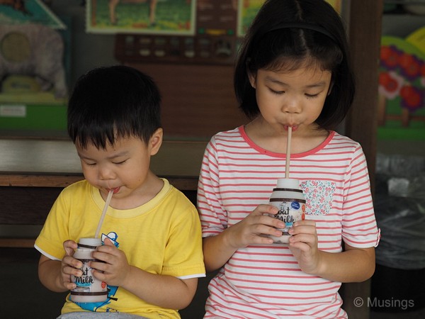 $2.50 for each of these 200ml bottles of goat milk.